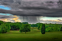 Spring Shower over the Golf Course in HDR